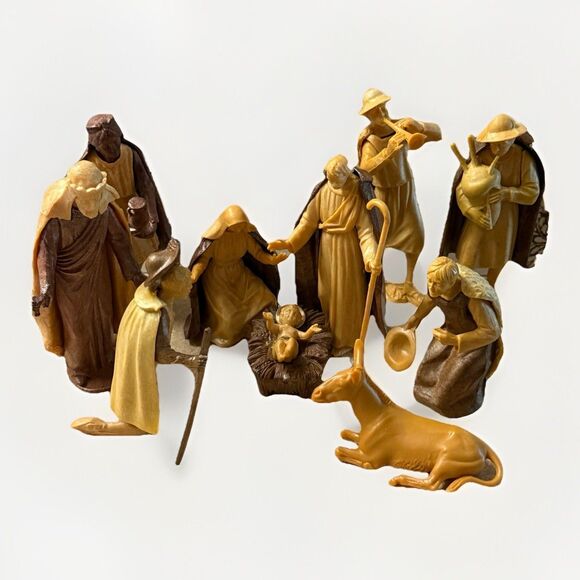 Other - Vintage Depose Italy Christmas Nativity set, 10 PCs. Vintage Plastic